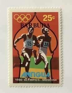 Barbuda 1980 Scott 419  MNH  - 25c, Moscow Olympic Games, running