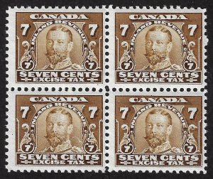 Canada. Revenue. VanDam FX4.  Block of 4. Mint, never hinged. (mfx4b4)