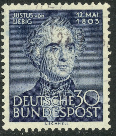 GERMANY 1953 JUSTUS VON LIEBIG Issue Sc 695 VFU