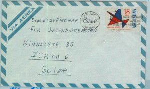 96860  -  ARGENTINA - POSTAL HISTORY -  Airmail COVER to SWITZERLAND  1965  $18