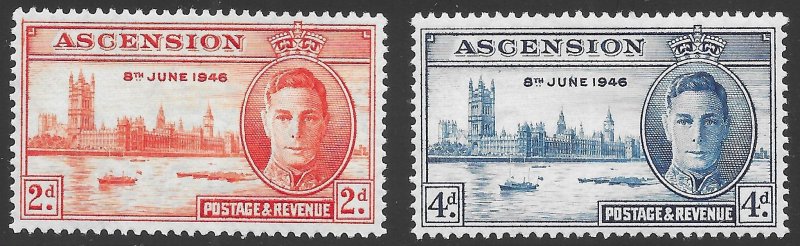 Ascension Scott 50-51 MH/MLH Peace Set of 1946