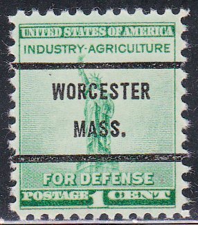 Precancel - Worcester, MA PSS 899-71 - Bureau Issue