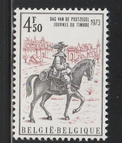 1973 Belgium - Sc 841 - MNH VF - 1 single - Thurn and Taxis Courier