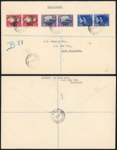 South West Africa Victory Set on a Registered Cover