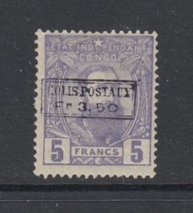 Belgian Congo, Scott Q4, MHR (pinpoint thin speck)