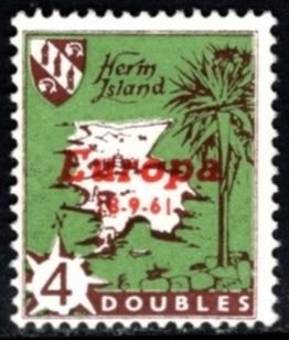 1961 Cinderella Herm Island Europa Overprints Set/6 MNH