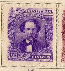 Honduras 1893 Early Issue Fine Mint Hinged 75c. 094277