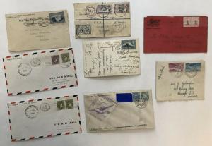 8 piece eclectic Commonwealth postal history Ceylon, NZ, Nigeria, etc [y3393]