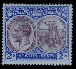 ST KITTS-NEVIS GV SG32, 2s dull purple & blue/blue, M MINT. Cat £29.