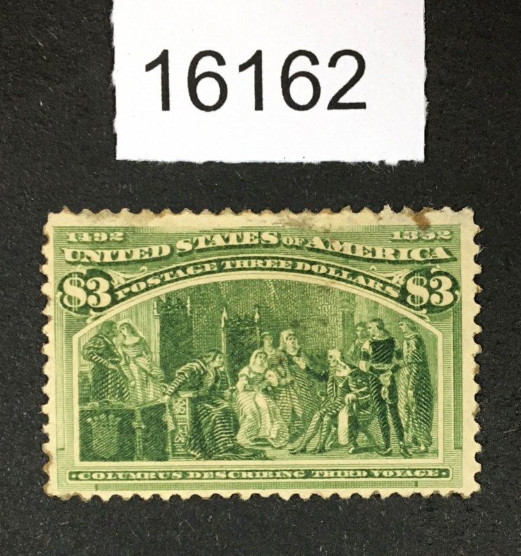 MOMEN: US STAMPS # 243 MINT OG H $1,500 LOT #16162