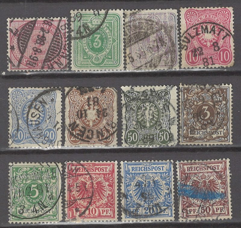 COLLECTION LOT # 5315 GERMANY 12 STAMPS 1875+ CV+$26