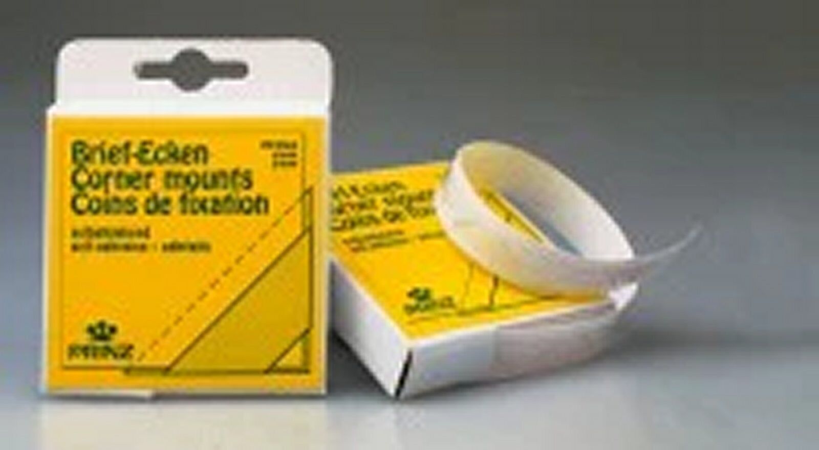 Prinz Angolaretti Adesivi Trasparenti Per Foto E Documenti - 250 Pezzi In Dispenser, Cristallini, Lato 22mm