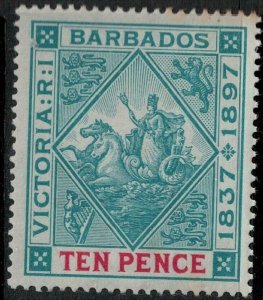 Barbados 1897 SC 88 Mint 