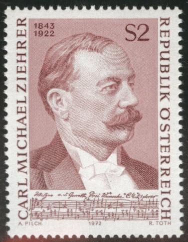 Austria Scott 932 MNH** 1972 Ziehrer stamp