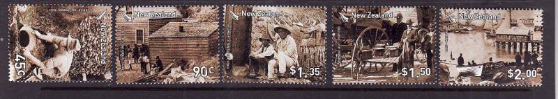 New Zealand-Sc#2082-6-used set-Gold Rush-2006-