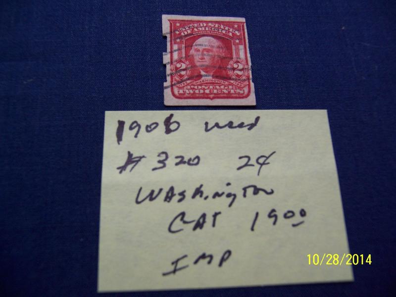 1906 #320 2c WASHINGTON $19.00