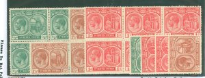 St. Kitts-Nevis #37-38/41  Multiple