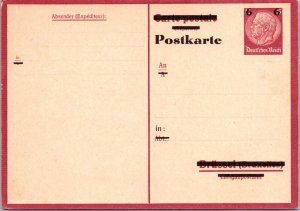 Germany - 6c Stamp - Unused Stationery Postcard - F71374