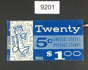 US # BK114 #1213c SLOGAN 2 TAGGED COMPLETE UNEXPLODED BOOKLET $240 LOT #C 9201