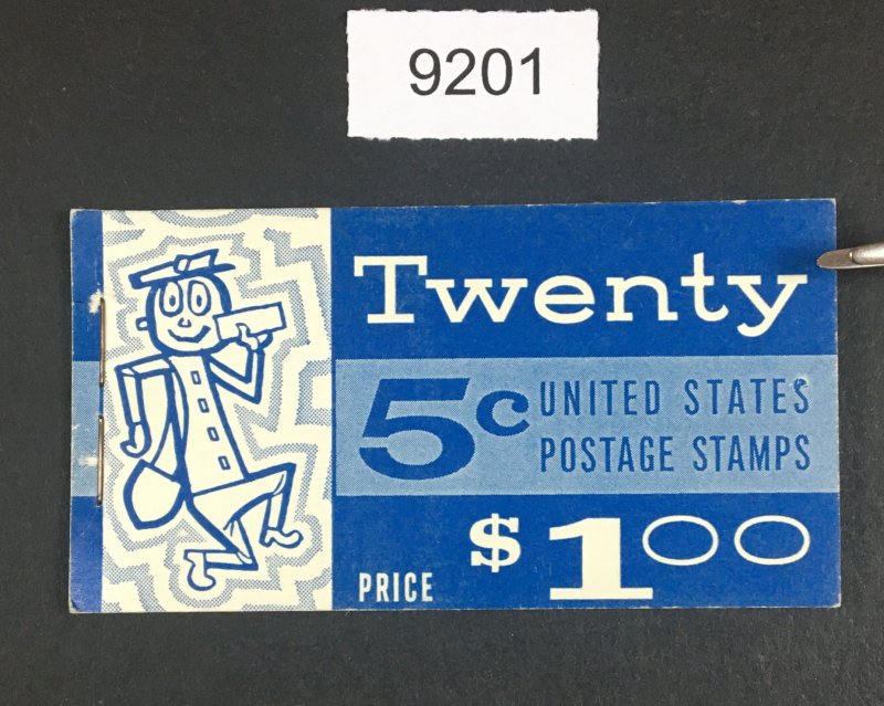 US # BK114 #1213c SLOGAN 2 TAGGED COMPLETE UNEXPLODED BOOKLET $240 LOT #C 9201