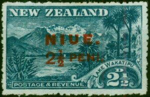 Niue 1915 2 1/2d Deep Blue SG20 Fine MM