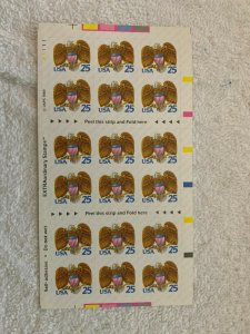 US Eagle & Shield 1989 Self Adhesive Mint NH Booklet Pane #2431a