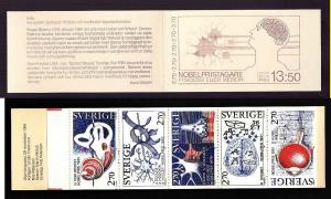 D1-Sweden-Sc#1525a-unused NH booklet-Nobel Prize Winners-