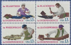 #1717-1720 13c Skilled Hands for Independence Block/4 1977 Mint NH