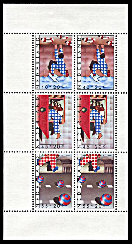 Netherlands B541a, MNH, Child Welfare Dangers, souvenir sheet