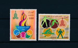 [60980] Algeria 1980 Olympic games Moscow Fencing Weightlifting MNH