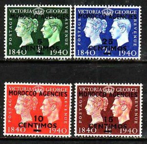 Great Britain Morocco-#89-92- id7-unused hinged KGVI set-1940-         