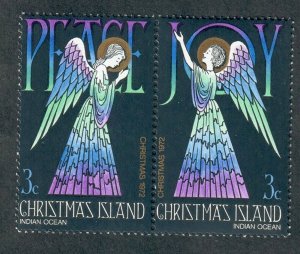 Christmas Island #55 - 56 MNH attached pair