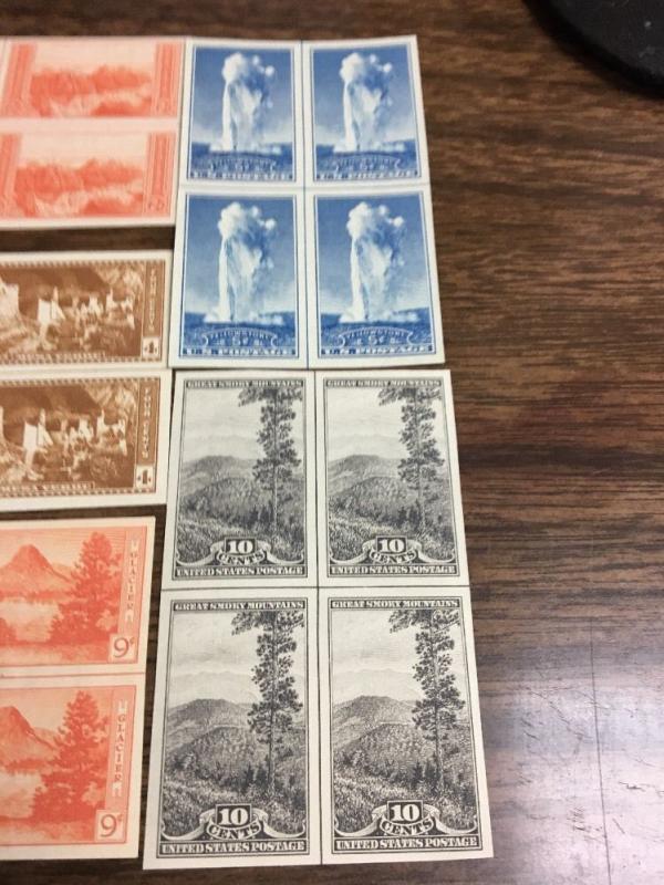 756-65 Farley Center Line Blocks. Superb Mint NH Catalogues $175.