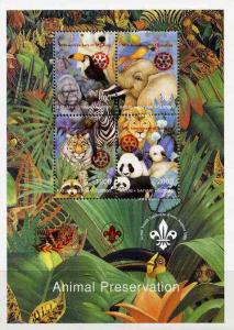Batum 1997 Animal Preservation deluxe sheet containing se...