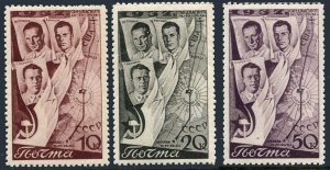 Russia 640-642,MNH-gum.Mi 599-601. Trans-Polar flight Moscow-San Jacinta.1939.