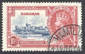 Bahamas Sc# 92 Used (b) 1935 1 1/2p Silver Jubilee