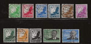 Germany C46-56   1934 set 11  fine   used
