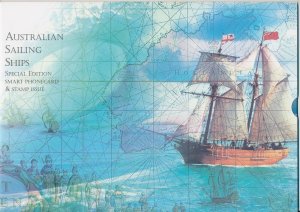 Australia 1999 99 Sailing Ships $5 Telstra Phone card & $1 stamp pack MUH**