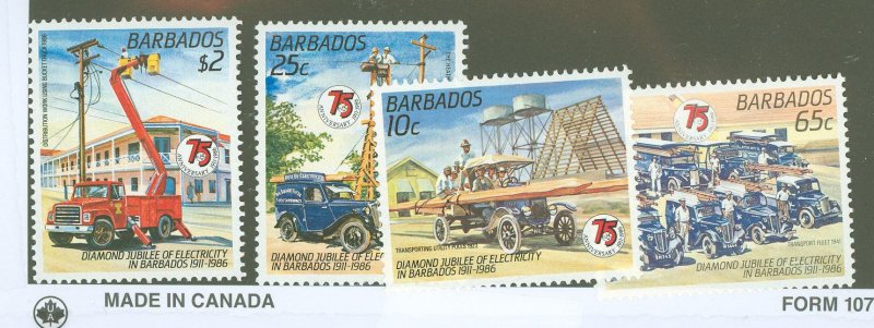 Barbados #689-92  Single (Complete Set)