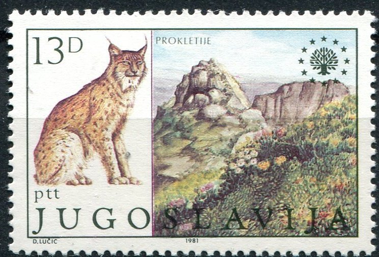Yugoslavia Sc#1554 MNH, 13d multi, Nature Protection (1981-1984) (1981)