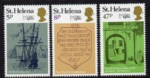 ST. HELENA - 1980 - London Stamp Exhibition - Perf 3v Set - Mint Never Hinged