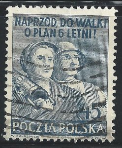 Poland #507A 45g Polish Workers - Used