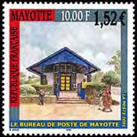 MAYOTTE 2001 - Scott# 157 Post Office Set of 1 NH