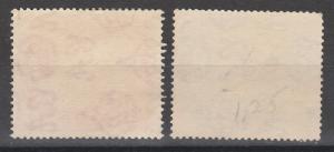 BERMUDA 1920 KGV 300TH ANNIVERSARY 1D AND 21/2D USED 