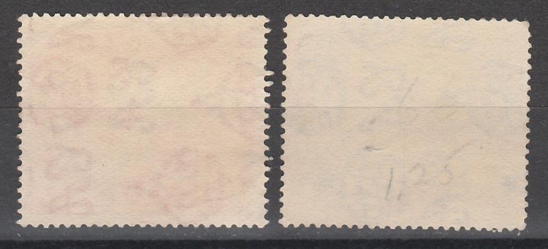 BERMUDA 1920 KGV 300TH ANNIVERSARY 1D AND 21/2D USED 