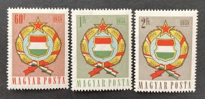 Hungary 1958 #1190-2, Wholesale Lot of 5, MNH, CV $7.75