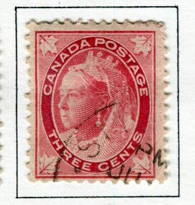 CANADA; 1897 early QV Maple Leaf issue fine used Shade of 3c. value