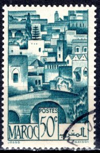 French Morocco 1947: Sc. # 223; Used Single Stamp