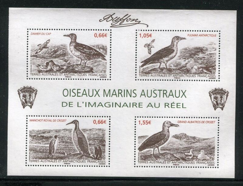 FSAT, MNH, 2014 Birds: Cape Petrel , King Penguin, Albatross . x19720