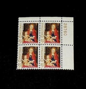 U.S.A. #1321, 1966, DEFINITIVE ,UR, BLOCK/4, P# 28760, MNH, LOT #31, NICE! LQQK!